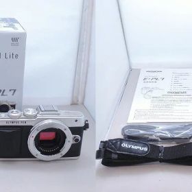 オリンパス OLYMPUS ミラーレス一眼カメラ レンズキット フォーサーズ PEN Lite E-PL7 ダブルズームキット 【中古】