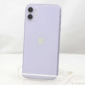 〔中古品〕 iPhone11 64GB パープル MWLX2J／A SoftBank【262】