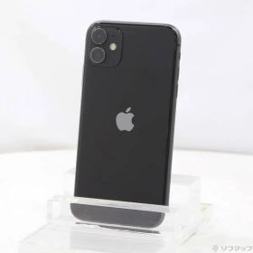 〔中古品〕 iPhone11 64GB ブラック MWLT2J／A SIMフリー【344】