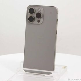 〔中古〕Apple(アップル) iPhone15 Pro Max 256GB ナチュラルチタニウム MU6R3J／A SIMフリー〔349-ud〕