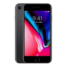 iPhone8[64GB] SIMロック解除 au/UQ スペースグレイ【安心保証】
