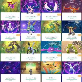 💥TL71伝説個体値100:6体!背景ザシアン剣の王!伝説幻442体!色違い291体所持 | ポケモンGOのアカウントデータ、RMTの販売・買取一覧