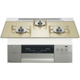 【お取り寄せ】【代引不可】ノーリツ 75cmタイプ 052FM07 ビルトインガスコンロ 『PROGRE(プログレ)』 N3S23PWASFSTESC-12A13A (左右強火力・都市ガス用)