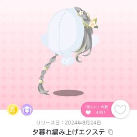 夕暮れ編み上げエクステ | ポケコロツイン(ポケツイ)のアカウントデータ、RMTの販売・買取一覧