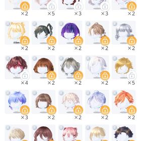 R髪バラ売り(他ページおまとめ可) | ポケコロツイン(ポケツイ)のアイテム、RMTの販売・買取一覧