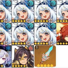 ムアラニ完凸/ディルック/七七/ディシア/天空の脊 | 原神のアカウントデータ、RMTの販売・買取一覧