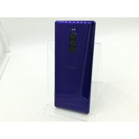 【中古】SONY au 【SIMロック解除済み】 Xperia 1 SOV40 パープル【津田沼】保証期間１ヶ月【ランクB】