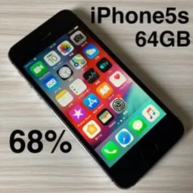 iPhone5s 64GB SPACEGRAY バッテリー68% docomo