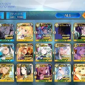 引退 星5 70体 宝具5 10体！ | FGOのアカウントデータ、RMTの販売・買取一覧