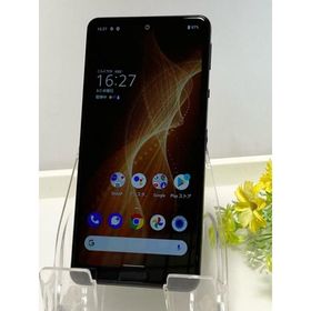 au SHARP AQUOS sense 5G SHG03 ブラック SIMロック解除済み SIMフリー Android スマートフォン 64GB★ A9163