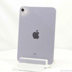 【中古】Apple(アップル) iPad mini 第6世代 64GB パープル MK7R3J／A Wi-Fi 【377-ud】
