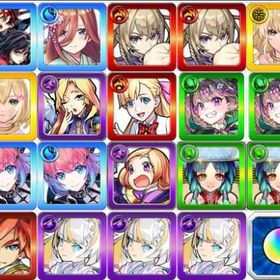 石垢-炭治郎＆義勇+中野三玖+マサムネX2+エルX2+ルシファー+マナ+メアX2+久遠X2+パンドラ | モンストのアカウントデータ、RMTの販売・買取一覧