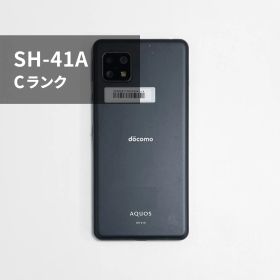 【中古】AQUOS sense4 SH-41A ブラック バッテリー80％以上・良好 64GB docomo 本体 [ Cランク ]