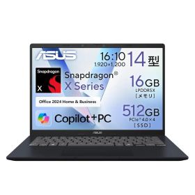 ASUS ノートパソコン Vivobook 14 X1407QA 14インチ Qualcomm Snapdragon X X1-26-100 メモリ16GB