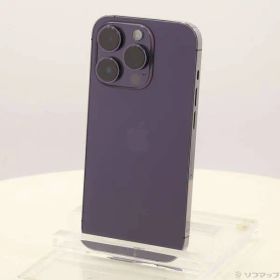 〔中古品〕 iPhone14 Pro 128GB ディープパープル MQ0F3J／A SIMフリー【297】