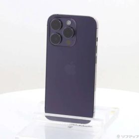 〔中古品〕 iPhone14 Pro 128GB ディープパープル MQ0F3J／A SIMフリー【276】