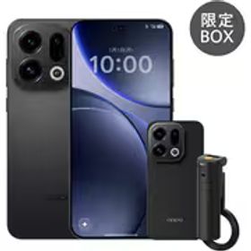 OPPO オッポ OPPO Find X9 限定BOX/6.6インチ/Dimensity 9500/RAM 16GB/ROM 512GB/ColorOS 16（Android 16）/SIMフリースマートフォン/スペースブラック CPH2797SET BK