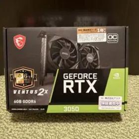 【新品未使用】MSI GeForce RTX 3050 6GB GDDR6 OC