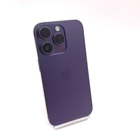 アップル(Apple)の【全額返金保証】【最速発送】Apple iPhone iPhone 14 Pro 128GB ディープパープル docomo 動作確認済(スマートフォン本体)