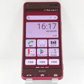 BASIO3 KYV43 au レッド 送料無料 本体 c13988