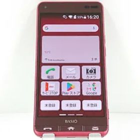 BASIO3 KYV43 au レッド 送料無料 本体 c13989