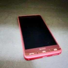 BASIO KYV43 スマートフォン本体 レッド/ワインレッド★中古