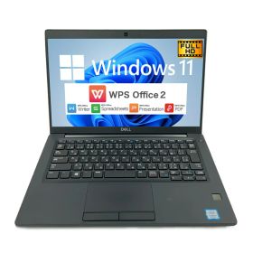 【Windows11】【ビジネススタンダード】 DELL Latitude 7390 第8世代 Core i5 8250U/1.60GHz 8GB SSD120GB M.2 NVMe Windows11 64bit WPSOffice 13.3インチ フルHD カメラ 無線LAN 中古パソコン ノートパソコン PC Notebook 【中古】