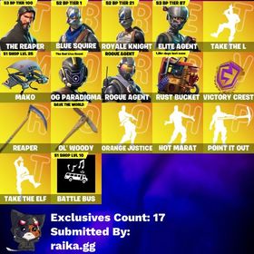 【メアド譲渡可能】エリエジェ｜OGパラダイム追加スタイルあり｜青騎士｜バトルバスバナー | フォートナイト(Fortnite)のアカウントデータ、RMTの販売・買取一覧