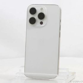 〔中古品〕 iPhone15 Pro 128GB ホワイトチタニウム MTU83J／A SIMフリー【371】