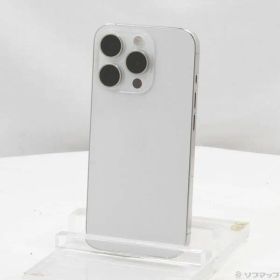 〔中古品〕 iPhone15 Pro 128GB ホワイトチタニウム MTU83J／A SIMフリー【344】