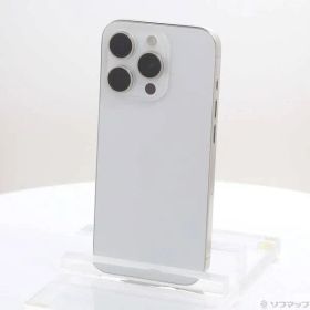 〔中古品〕 iPhone15 Pro 128GB ホワイトチタニウム MTU83J／A SIMフリー【198】