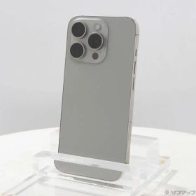 〔中古品〕 iPhone15 Pro 128GB ナチュラルチタニウム MTU93J／A SIMフリー【258】