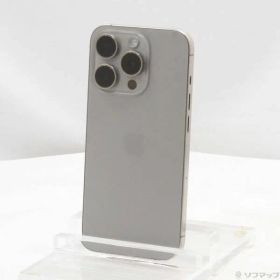 〔中古品〕 iPhone15 Pro 128GB ナチュラルチタニウム MTU93J／A SIMフリー【368】
