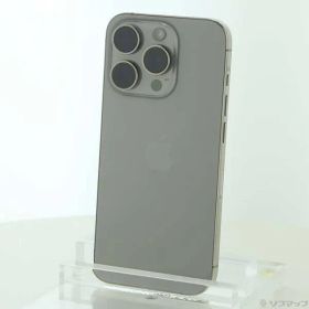 〔中古品〕 iPhone15 Pro 128GB ナチュラルチタニウム MTU93J／A SIMフリー【198】