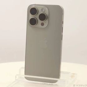 〔中古品〕 iPhone15 Pro 128GB ナチュラルチタニウム MTU93J／A SIMフリー【377】