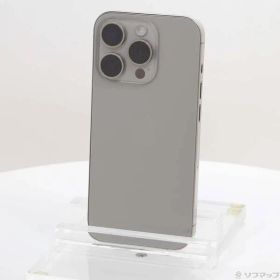 〔中古品〕 iPhone15 Pro 128GB ナチュラルチタニウム MTU93J／A SIMフリー【269】