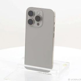 〔中古品〕 iPhone15 Pro 128GB ナチュラルチタニウム MTU93J／A SIMフリー【305】