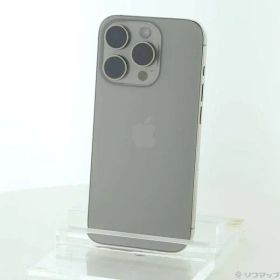 〔中古品〕 iPhone15 Pro 128GB ナチュラルチタニウム MTU93J／A SIMフリー【377】