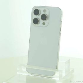 〔中古品〕 iPhone15 Pro 128GB ホワイトチタニウム MTU83J／A SIMフリー【344】