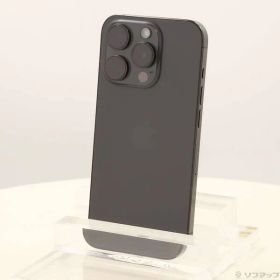 〔中古品〕 iPhone15 Pro 128GB ブラックチタニウム MTU73J／A SIMフリー【348】