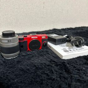 PENTAX Q10 デジタル一眼 カメラ レンズセット 赤 付属品多数
