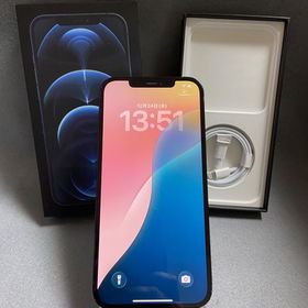 美品 国内版 SIMフリー iPhone12 Pro Max 256GB パシフィックブルー色