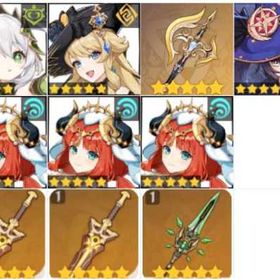 ナヒーダ/ナヴィア/裁断/モナ/ニィロウ2凸/聖顕の鍵1凸/和璞鳶 | 原神のアカウントデータ、RMTの販売・買取一覧