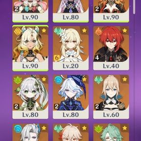 【引退垢】マーヴィカ2凸、ヴァレサ2凸、フリーナ2凸、ヌヴィレット1凸他 | 原神のアカウントデータ、RMTの販売・買取一覧