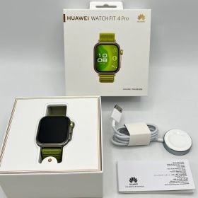 【ポイント2倍！お買い物マラソン】【美品】HUAWEI WATCH FIT 4 Pro SYA-B29 グリーン スマートウォッチ ファーウェイウォッチ 本体 【中古】