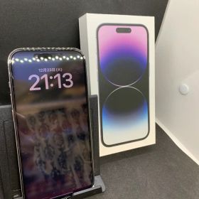 美品 iPhone 14 Pro 256GB ディープパープル / 箱あり