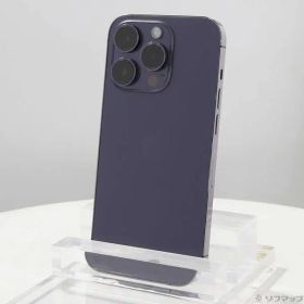 〔中古品〕 iPhone14 Pro 256GB ディープパープル MQ1E3J／A SIMフリー【377】