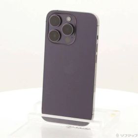 〔中古品〕 iPhone14 Pro 256GB ディープパープル MQ1E3J／A SIMフリー【269】