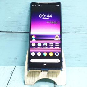 au Xperia5 SOV41 ブルー 本体 白ロム SIMロック解除済み SIMフリー 525232