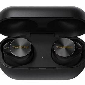 テクニクス ワイヤレスイヤホン EAH-AZ80-K ブラック bluetooth ノイズキャンセリング 3台マルチポイント IPX4 LDAC対応 ハイレゾ音質再生 急速充電対応 アプリ対応